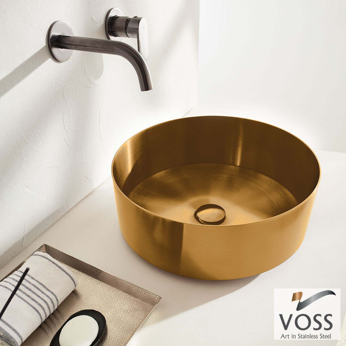 ΝΙΠΤΗΡΑΣ MILO Φ40 VOSS INOX PVD BRUSHED GOLD