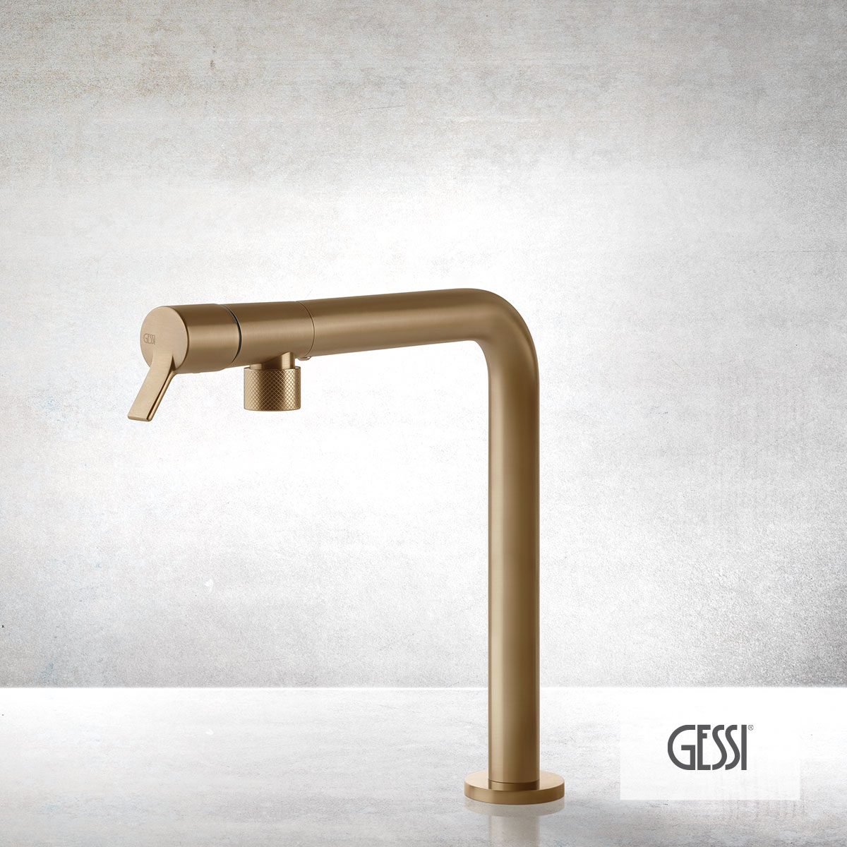 ΜΠΑΤ.ΝΕΡΟΧ.FISSO GESSI INOX316 WARM BRONZE BRUSHED PVD