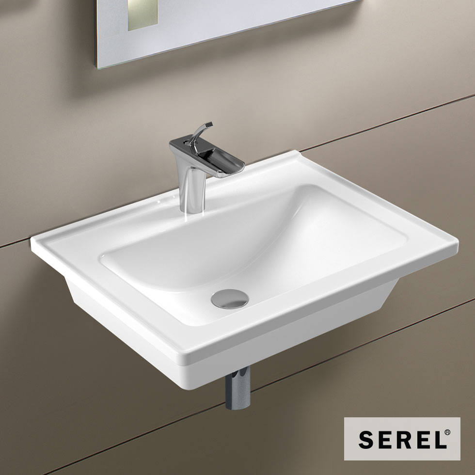 ΝΙΠΤΗΡΑΣ SLIM 60x46 (1 οπή) SEREL WHITE