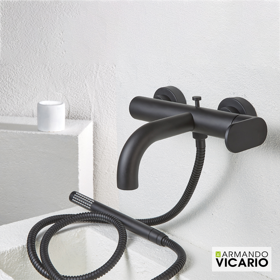 ΜΠΑΤ.ΛΟΥΤΡΟΥ SLIM VICARIO BLACK MATT
