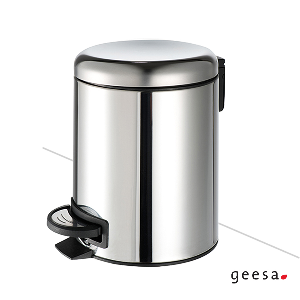 ΧΑΡΤΟΔΟΧΕΙΟ ΕΠΙΔΑΠ. 5L SOFT-CLOSE GEESA INOX CHROME