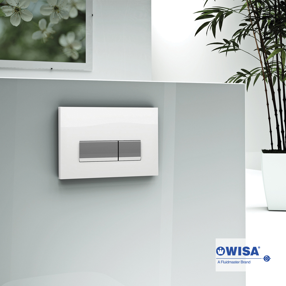 ΠΛΑΚΕΤΑ ΧΕΙΡΙΣΜΟΥ 8050439001 VIVENTE WISA WHITE GLASS
