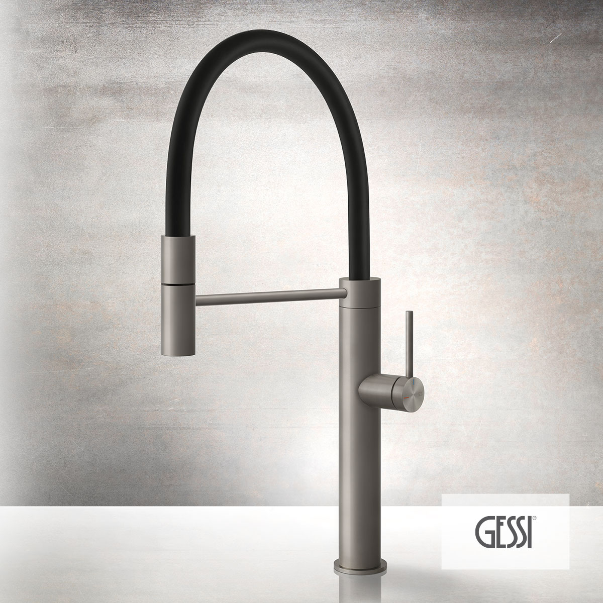ΜΠΑΤ.ΝΕΡΟΧ.ΕΛΑΤΗΡΙΟΥ GESSI INOX316 STEEL BRUSHED