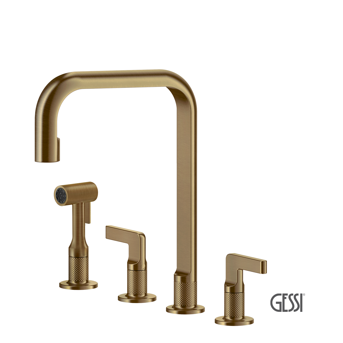 ΜΠΑΤ.ΝΕΡΟΧ.4 ΟΠΩΝ INCISO GESSI INOX316 WARM BRONZE BRUSHED PVD