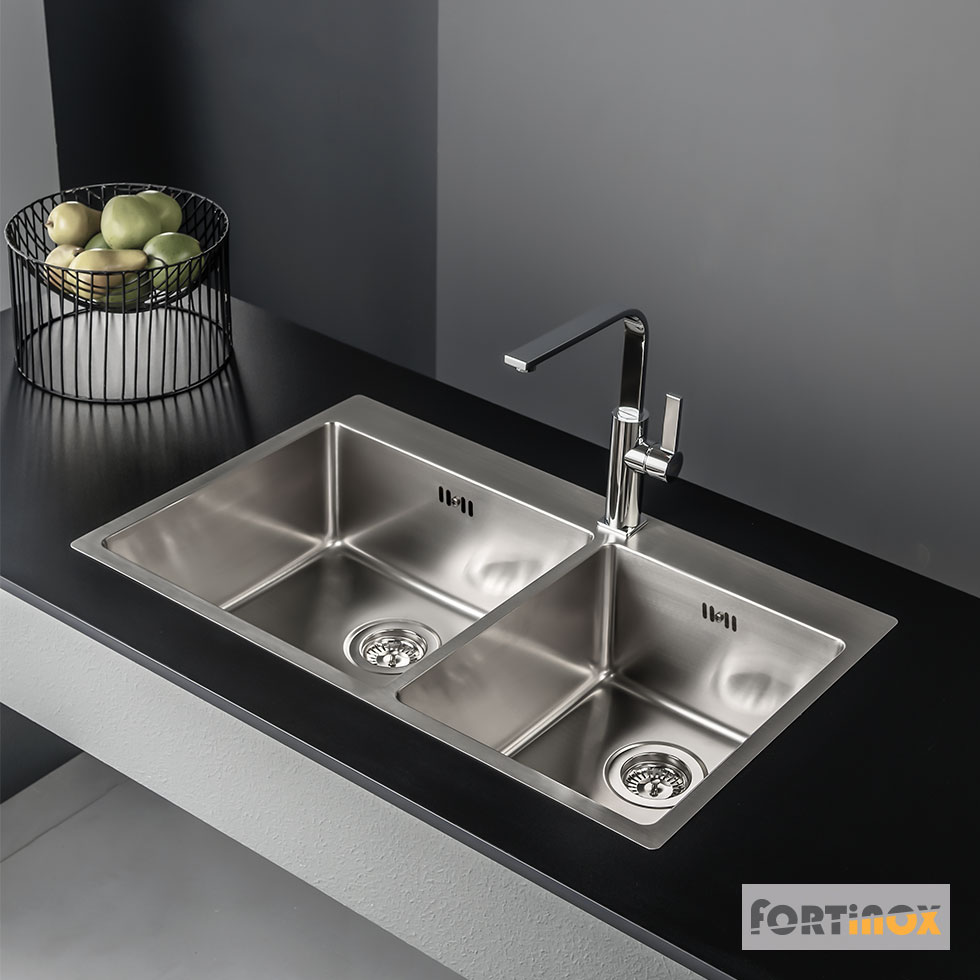 ΝΕΡΟΧΥΤΗΣ SQUADRO 86x50,5 FORTINOX INOX ΛΕΙΟ