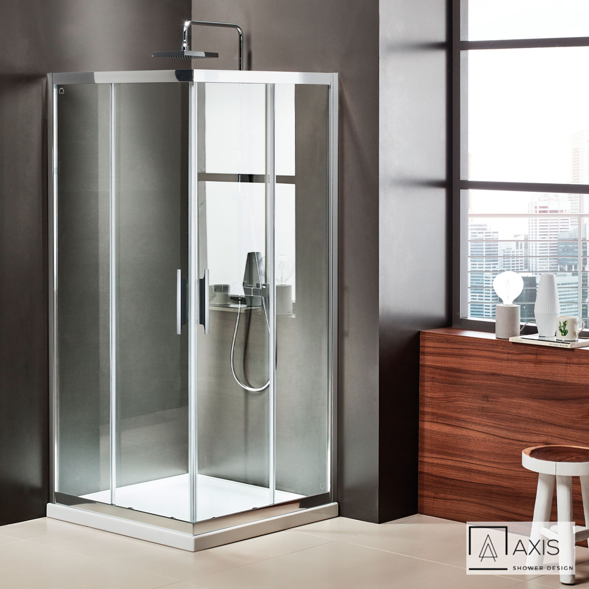 C.ENTRY AXIS 100x100 (97-99 x 97-99 εκ.) CLEAN-GLASS