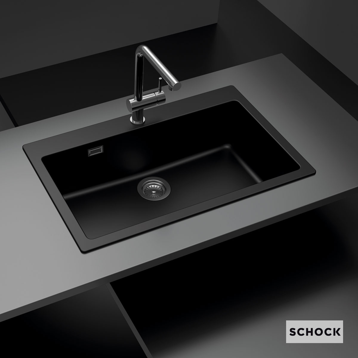 ΝΕΡΟΧ.MANHATTAN 79x50 SCHOCK CRISTALITE NERO GR