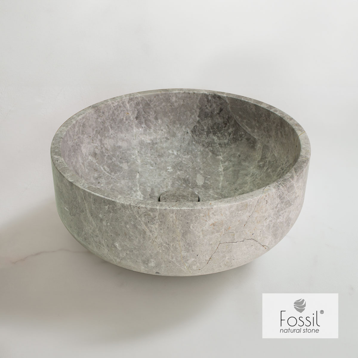 ΝΙΠΤΗΡΑΣ ΜΑΡΜΑΡΙΝΟΣ THALO Φ39 H.14 FOSSIL TUNDRA GREY