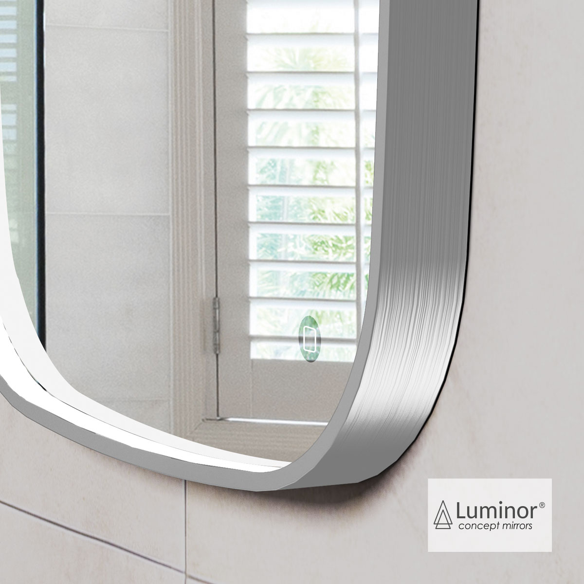 ΚΑΘΡΕΦΤΗΣ FIZ 60x80 LUMINOR INOX BRUSHED