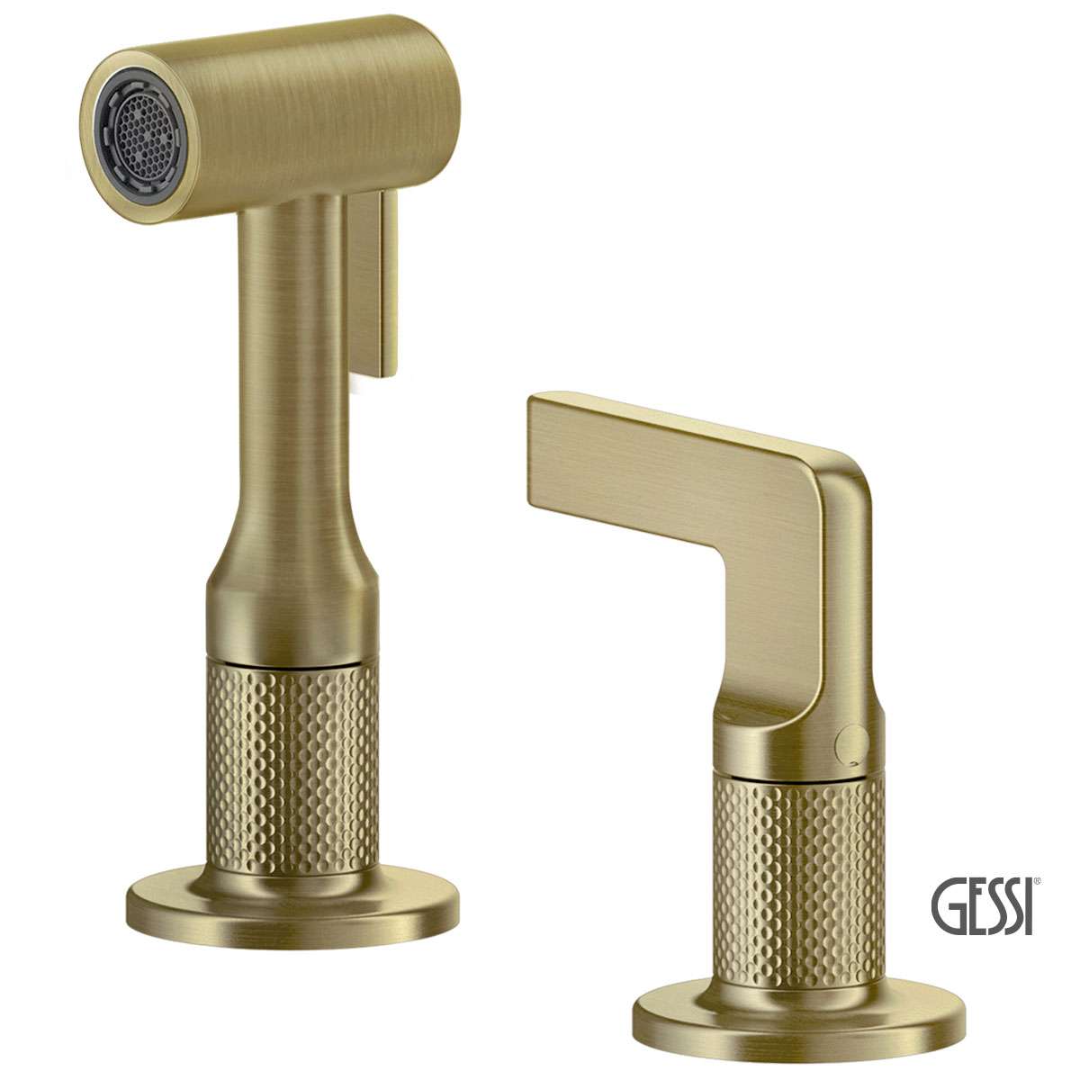 ΜΠΑΤ.ΝΕΡΟΧ. 4 ΟΠΩΝ INCISO GESSI BRASS BRUSHED PVD