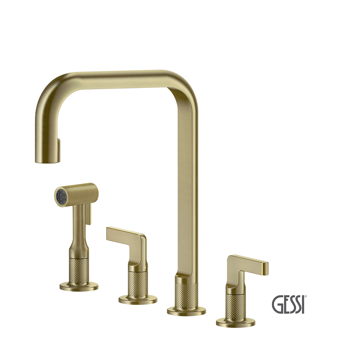 ΜΠΑΤ.ΝΕΡΟΧ. 4 ΟΠΩΝ INCISO GESSI BRASS BRUSHED PVD