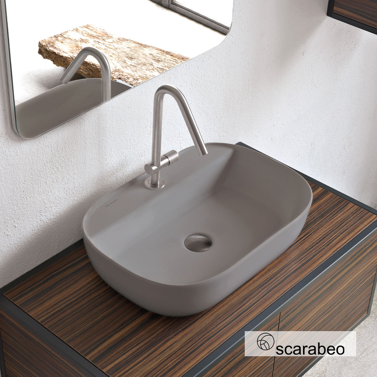 ΝΙΠΤΗΡΑΣ GLAM56/R 56x38 (1 οπή) SCARABEO SAND