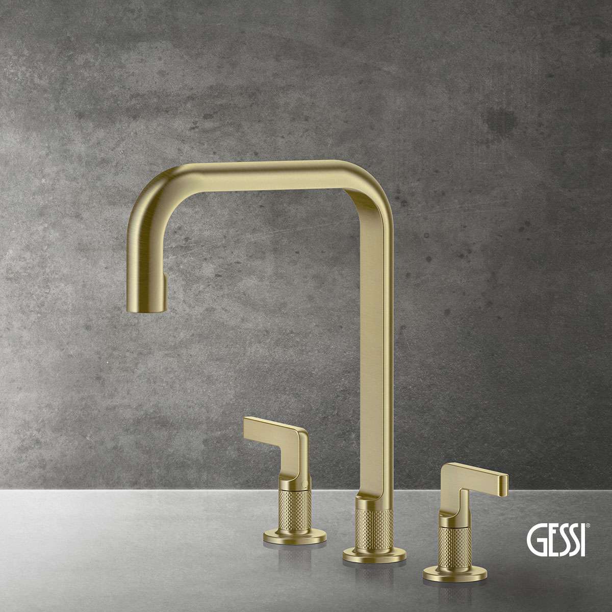 ΜΠΑΤ.ΝΕΡΟΧ. 3 ΟΠΩΝ INCISO GESSI BRASS BRUSHED PVD