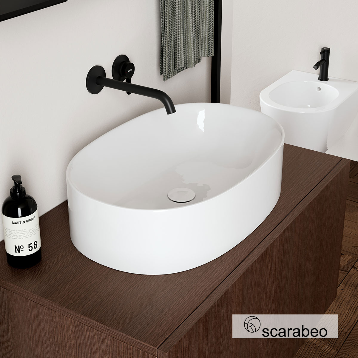 ΝΙΠΤΗΡΑΣ SKINNY 50x40 H.15 SCARABEO WHITE