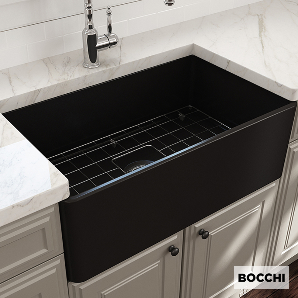 ΝΕΡΟΧ.ΕΠΙΚΑΘ. 76x46 ΔΙΠΛΗΣ ΟΨΗΣ BOCCHI BLACK MATT