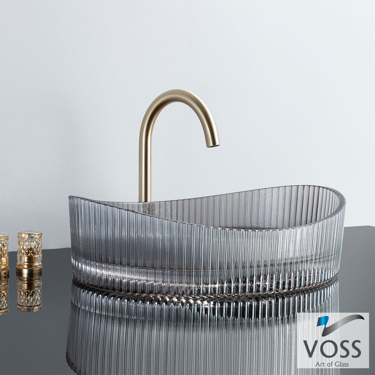 ΝΙΠΤΗΡΑΣ ΓΥΑΛΙΝΟΣ CAVO 50x37,5 VOSS GLASS GREY