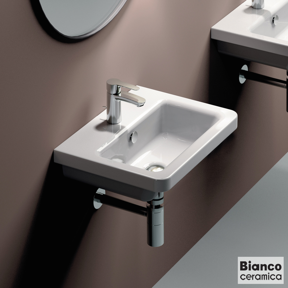 ΝΙΠΤΗΡΑΣ CITY 60x45 (1 οπή) BIANCO CERAMICA WHITE