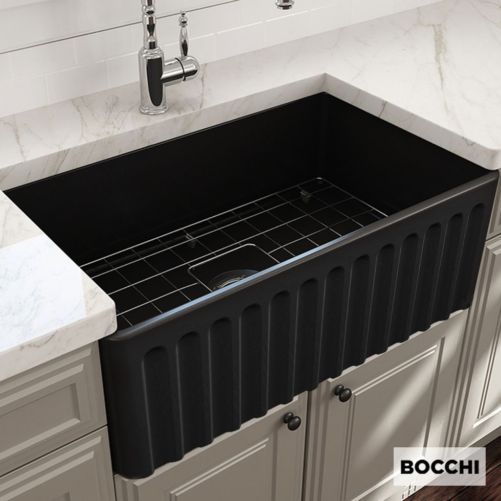 ΝΕΡΟΧ.ΕΠΙΚΑΘ. 76x46 ΔΙΠΛΗΣ ΟΨΗΣ BOCCHI BLACK MATT
