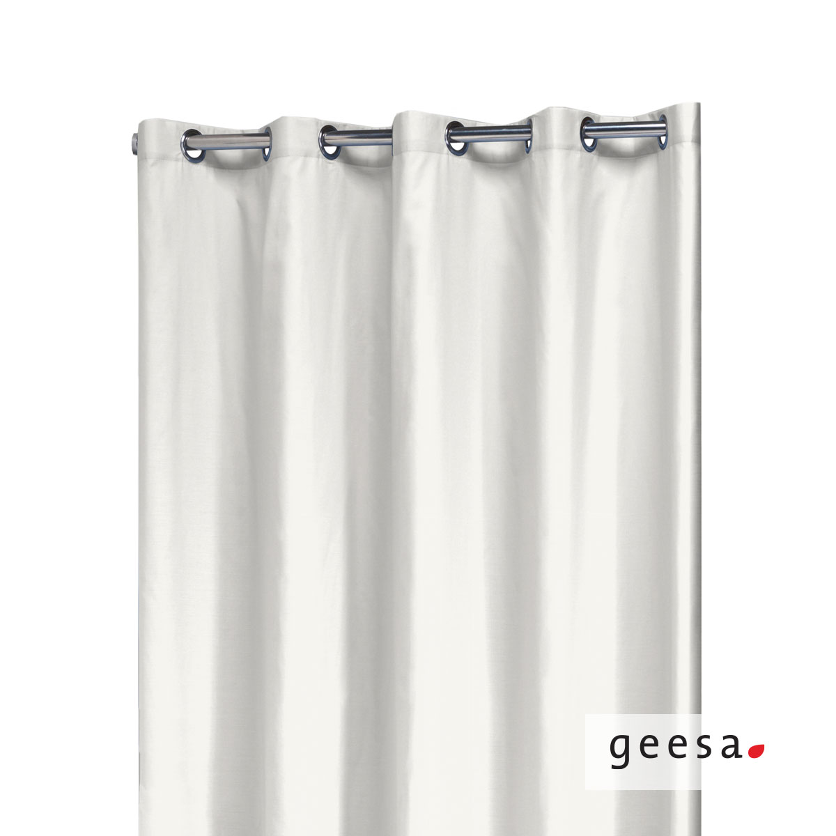 ΚΟΥΡΤΙΝΑ ΝΤΟΥΣ COLORIS POLYESTER/COTTON 180x200 cm GEESA WHITE