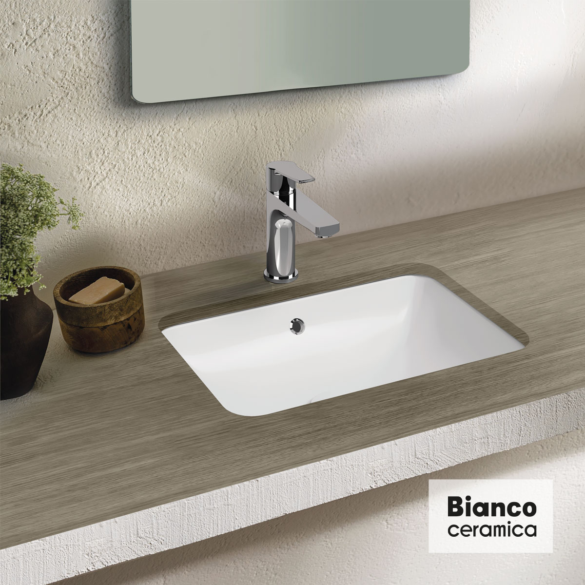 ΝΙΠΤΗΡΑΣ 50x34 ΥΠΟΕΝΘΕΤΟΣ BIANCO CERAMICA WHITE