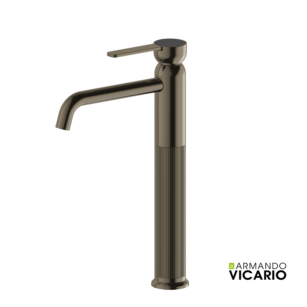 ΜΠΑΤ.ΝΙΠΤ. ΥΨΗΛΗ ΜΕ ΒΑΛΒ.CLIC-CLAC LUMIERE VICARIO BLACK BRUSHED