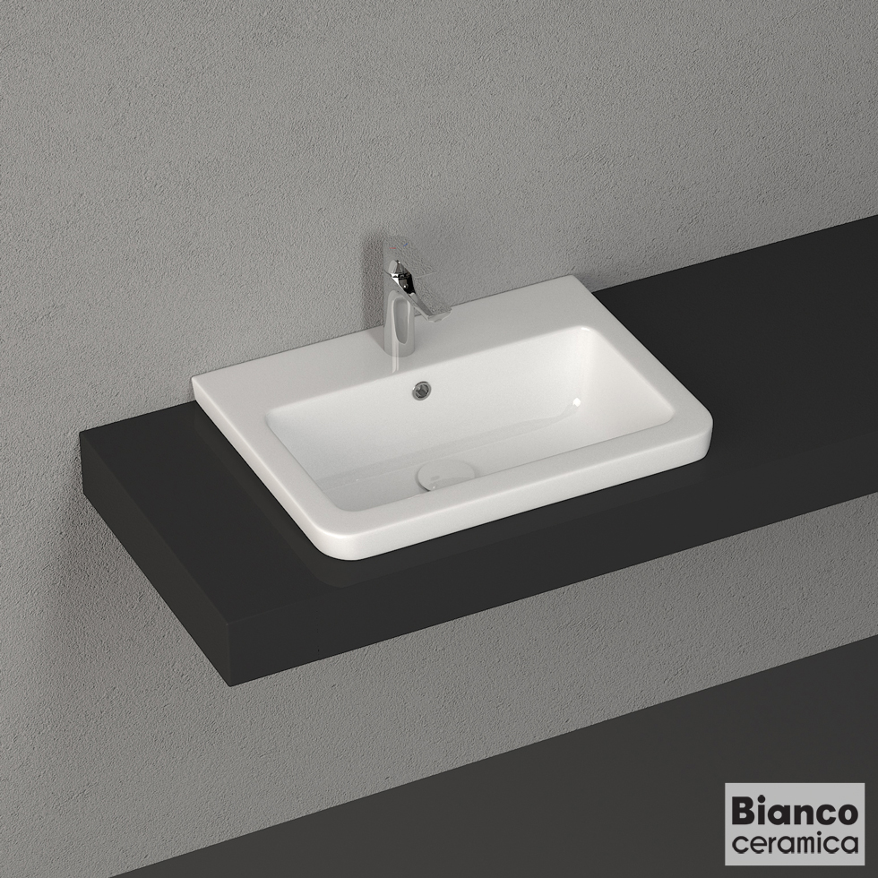 ΝΙΠΤΗΡΑΣ URBAN 60x35 (1 οπή) BIANCO CERAMICA WHITE