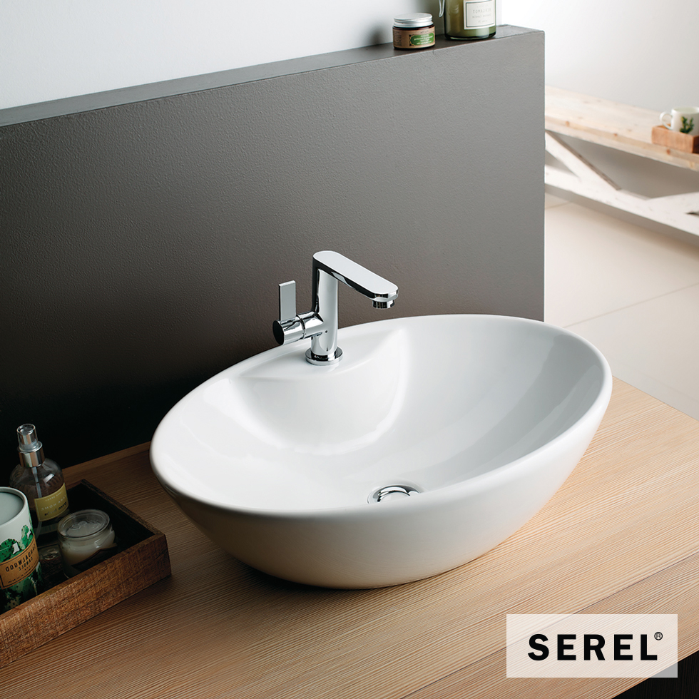 ΝΙΠΤΗΡΑΣ 55x41 (1 οπή) SEREL WHITE