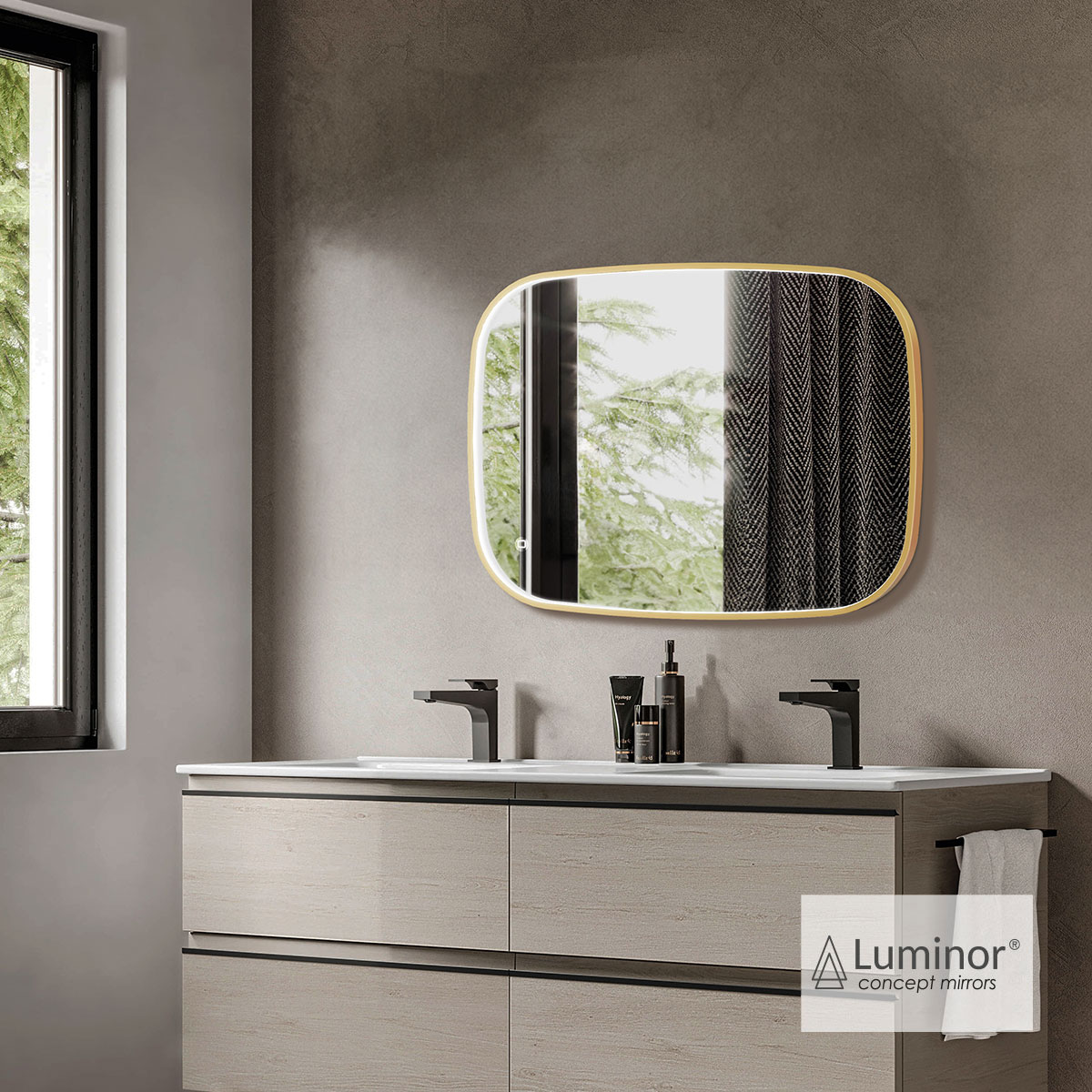 ΚΑΘΡΕΦΤΗΣ FIZ 60x80 LUMINOR GOLD BRUSHED