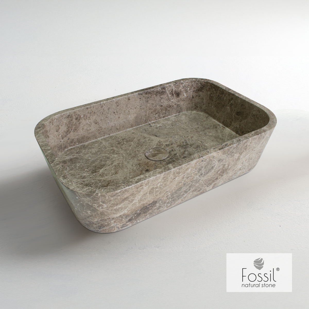 ΝΙΠΤΗΡΑΣ ΜΑΡΜΑΡΙΝΟΣ GAIA 60x38 H.14 FOSSIL EMPERADOR PALE