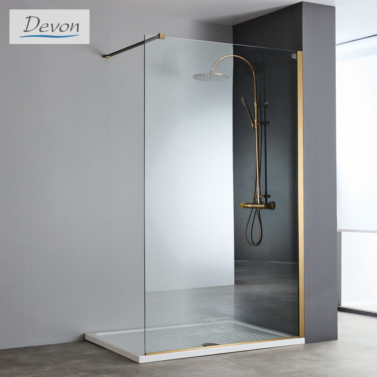 IWIS WALK-IN 66-68 H.200 DEVON CLEAN PVD AISI304 BRONZE BRUSHED