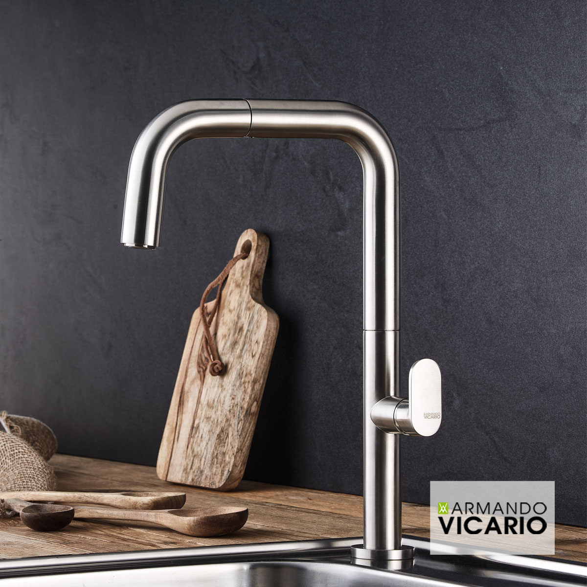 ΜΠΑΤ.ΝΕΡΟΧ. EVA VICARIO INOX FINISH