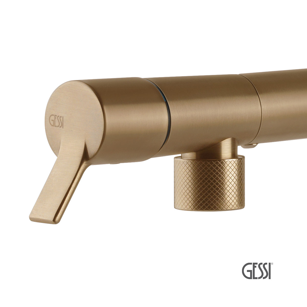 ΜΠΑΤ.ΝΕΡΟΧ.FISSO GESSI INOX316 WARM BRONZE BRUSHED PVD