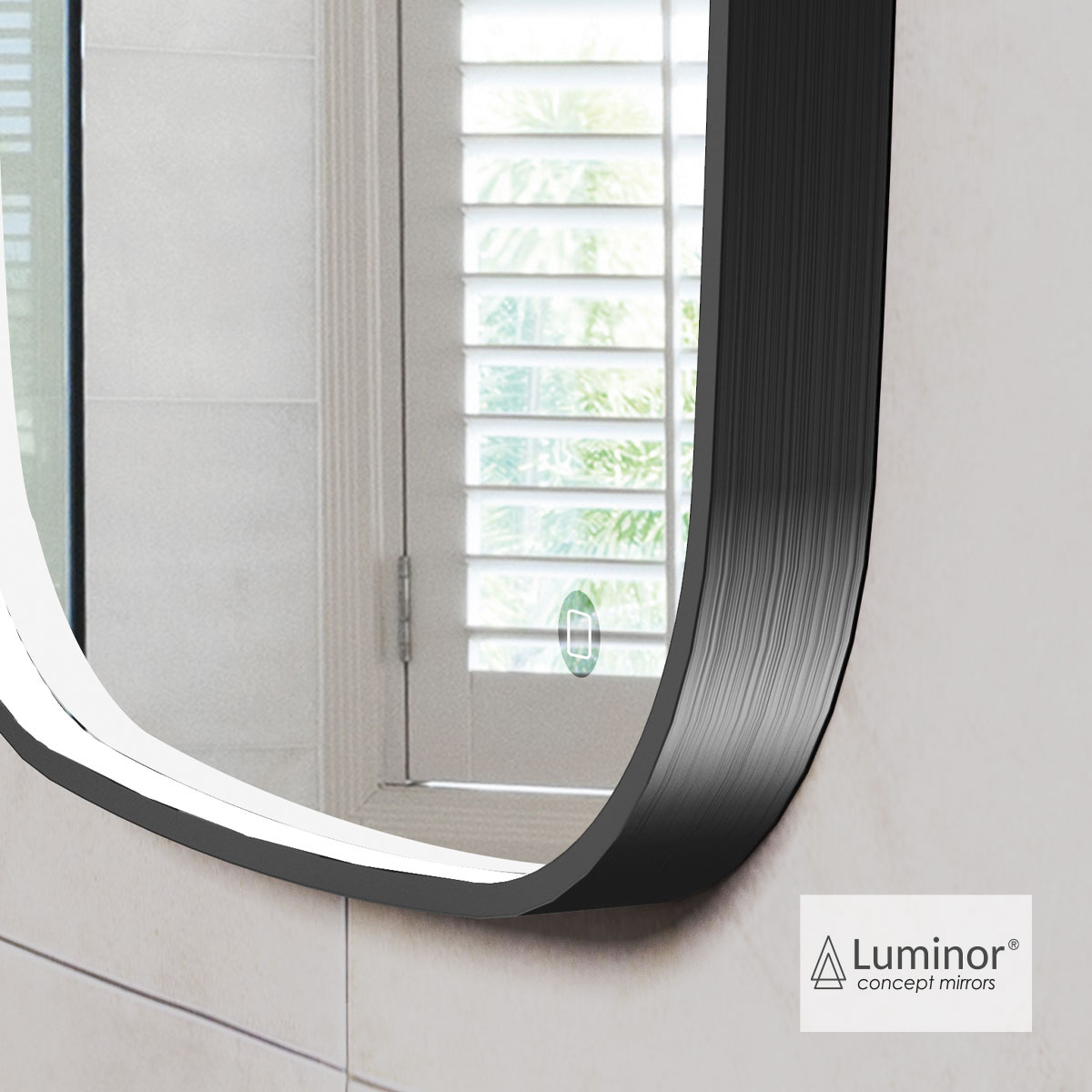 ΚΑΘΡΕΦΤΗΣ FIZ 60x80 LUMINOR BLACK BRUSHED