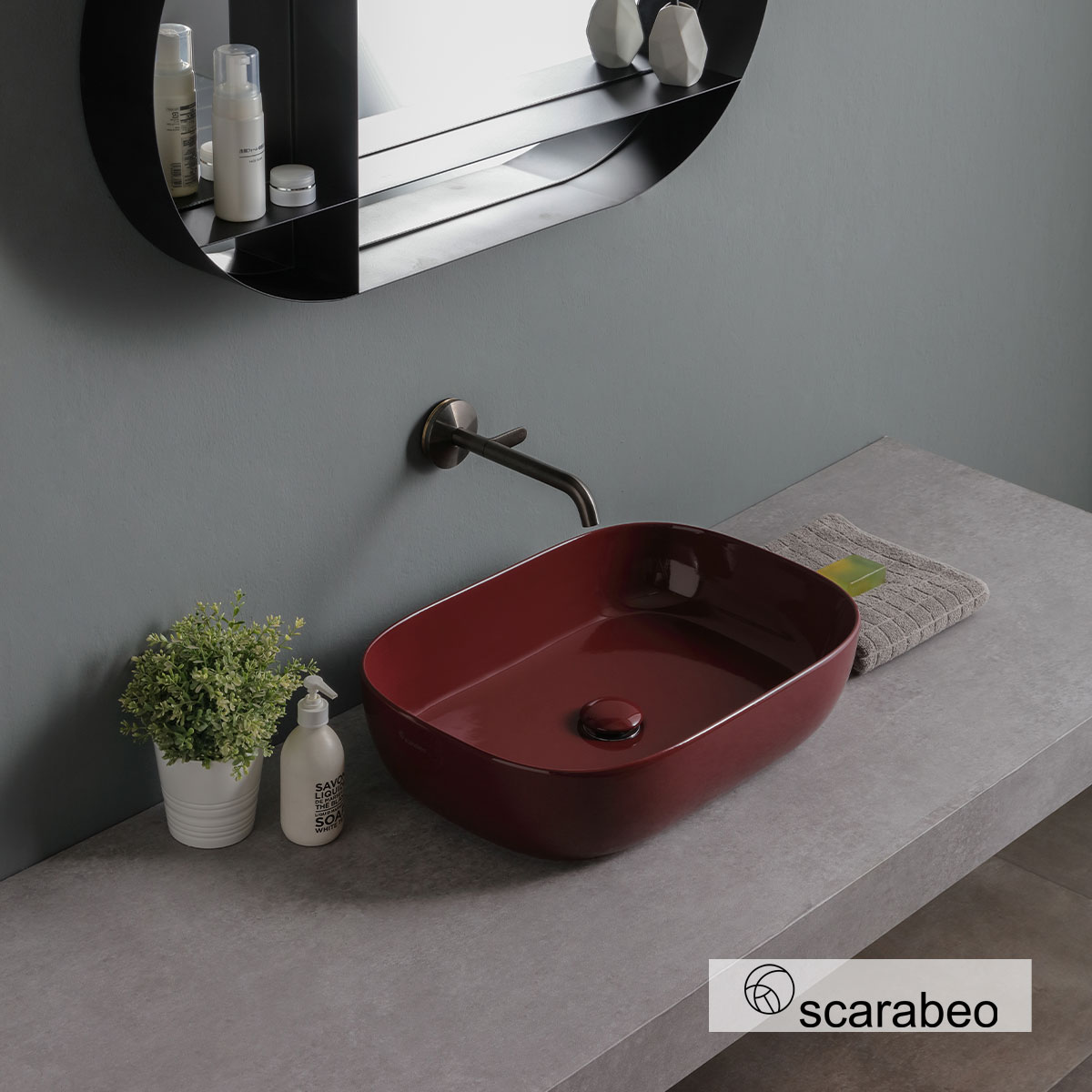 ΝΙΠΤΗΡΑΣ GLAM 56x39 SCARABEO CHERRY GLOSSY