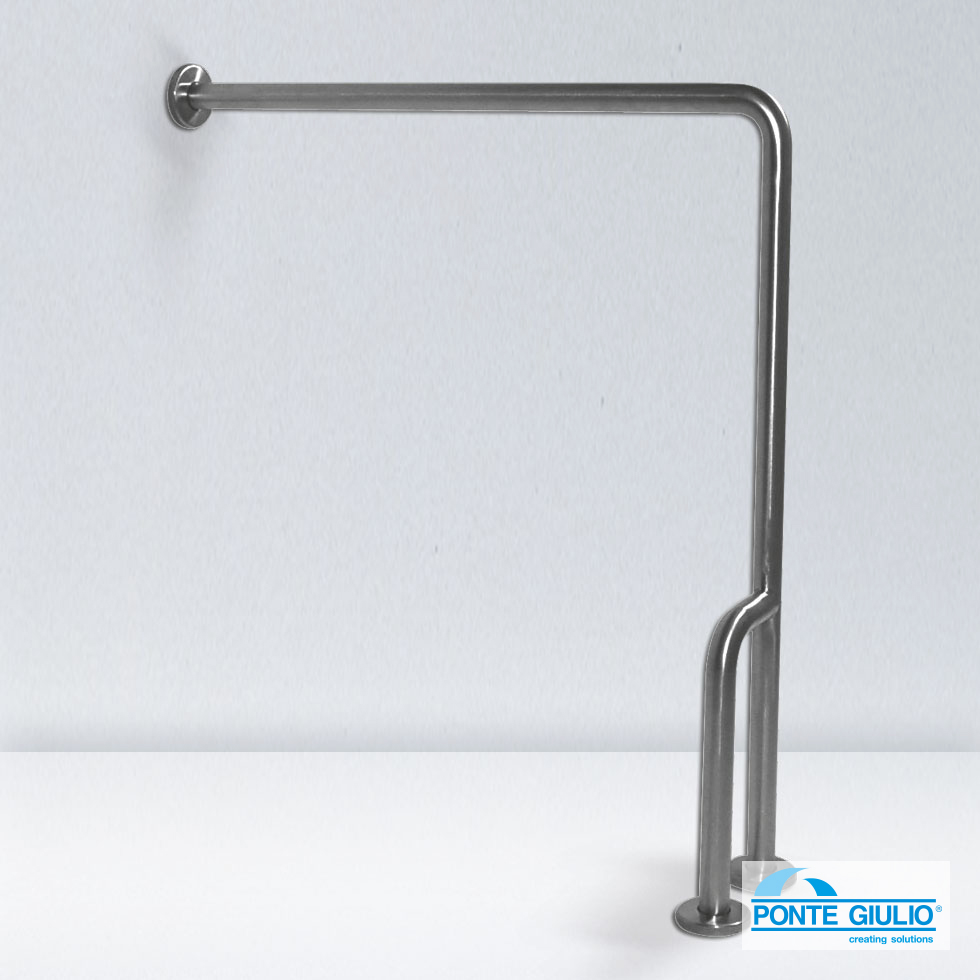 ΜΠΑΡΑ ΤΟΙΧΟΥ-ΔΑΠΕΔΟΥ 80x87,7Y AMEA INOX MAT