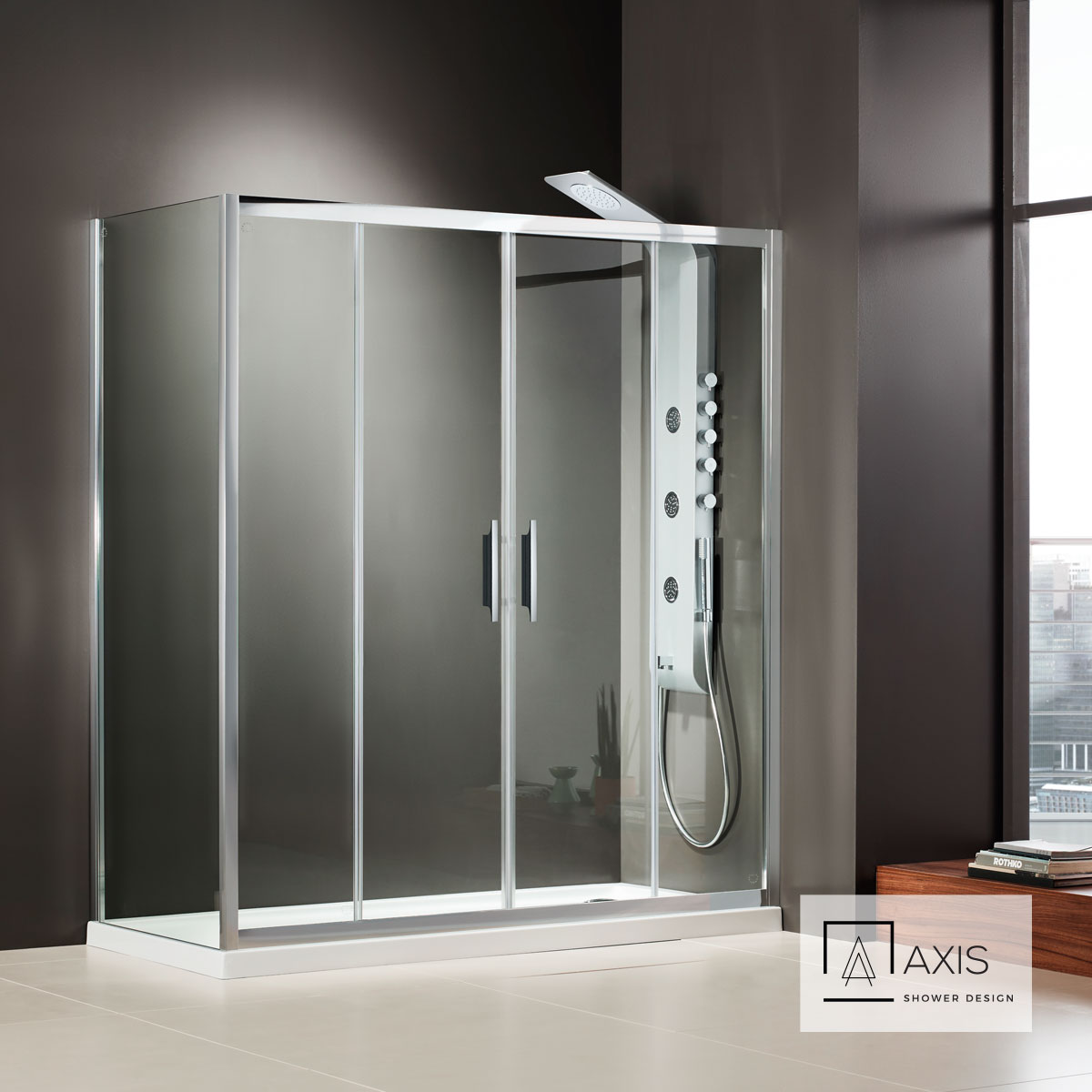 SLIDER 160 (157-161εκ) AXIS CLEAN-GLASS