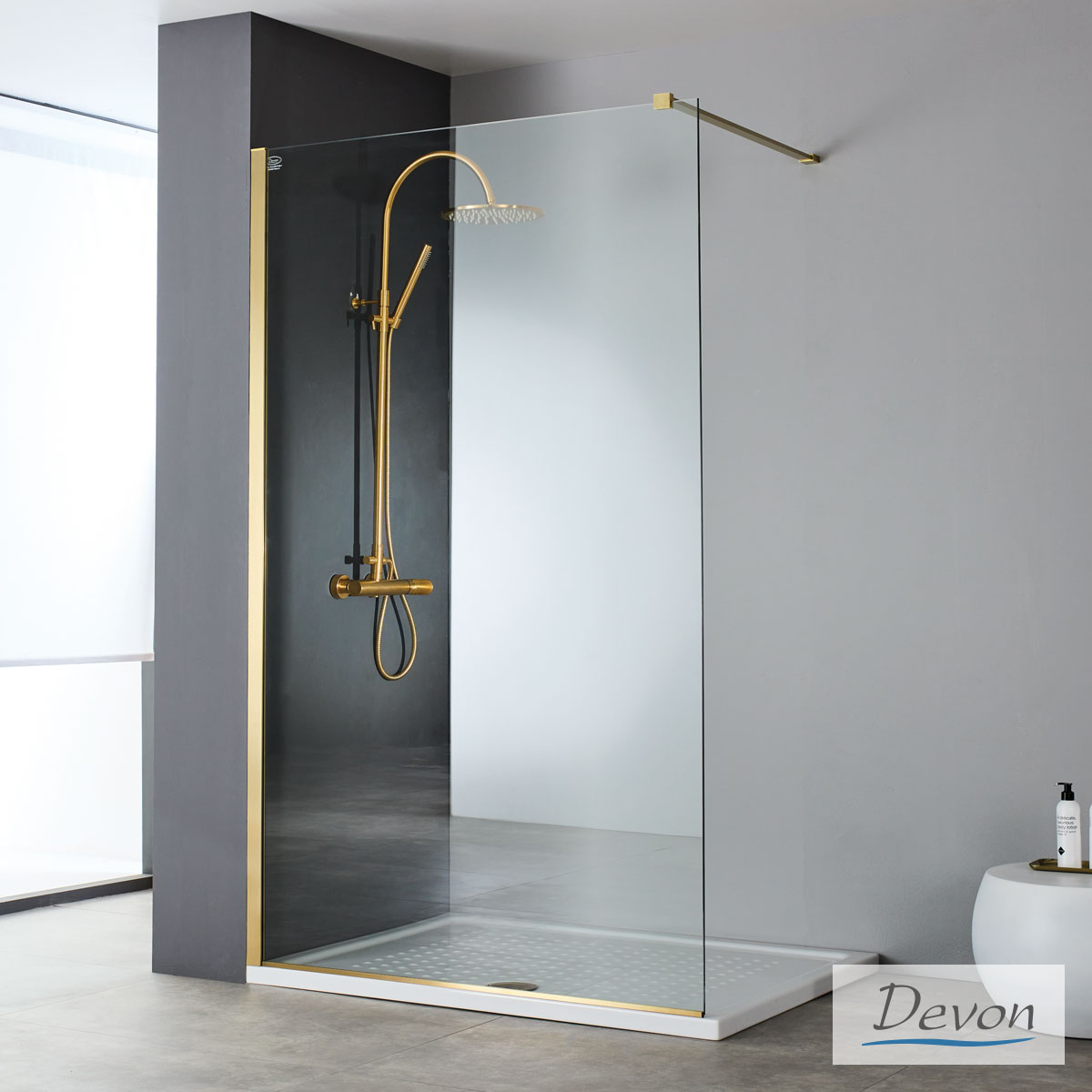 IWIS WALK-IN 66-68 H.200 DEVON CLEAN PVD AISI304 GOLD BRUSHED