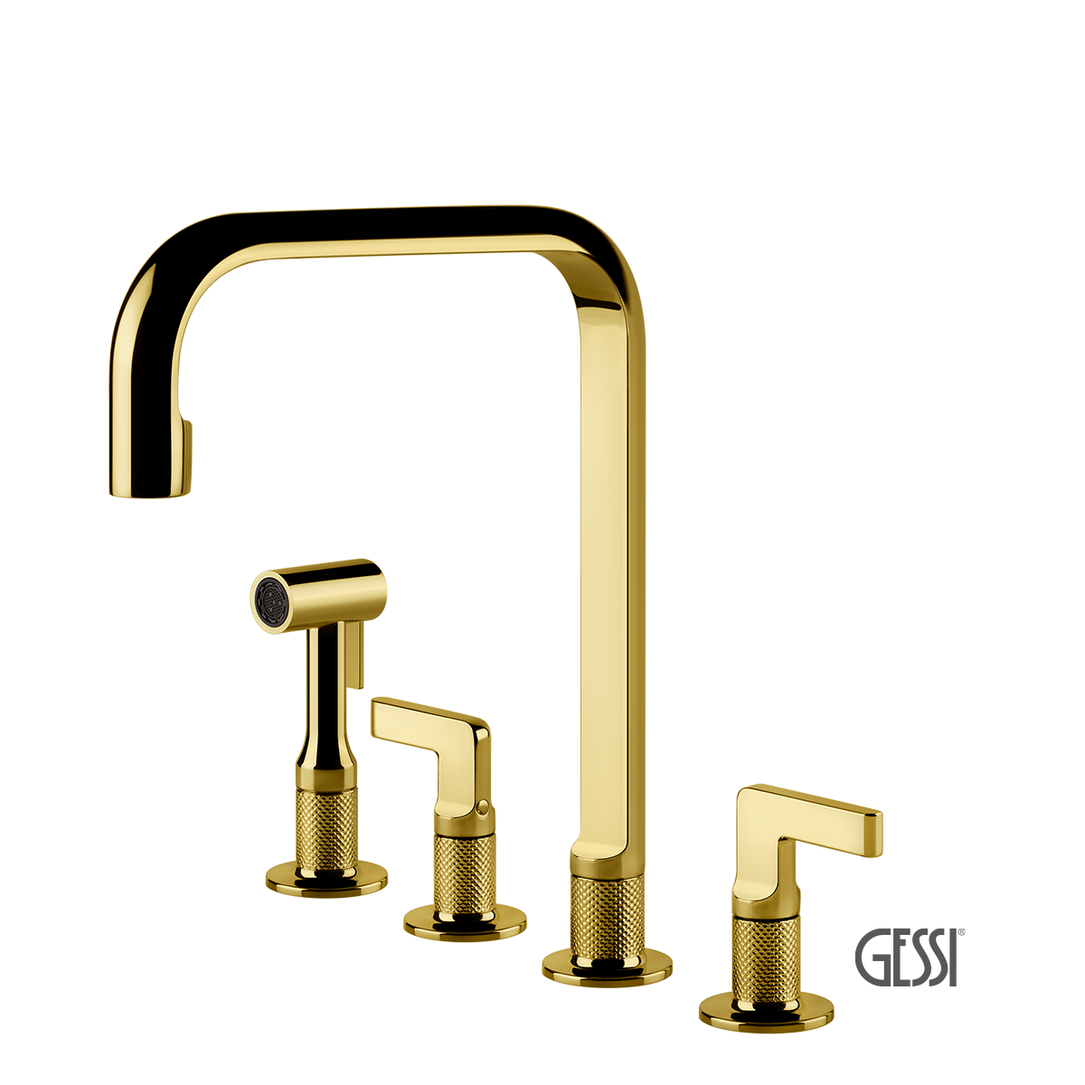 ΜΠΑΤ.ΝΕΡΟΧ. 4 ΟΠΩΝ INCISO GESSI INOX316 GOLD PVD