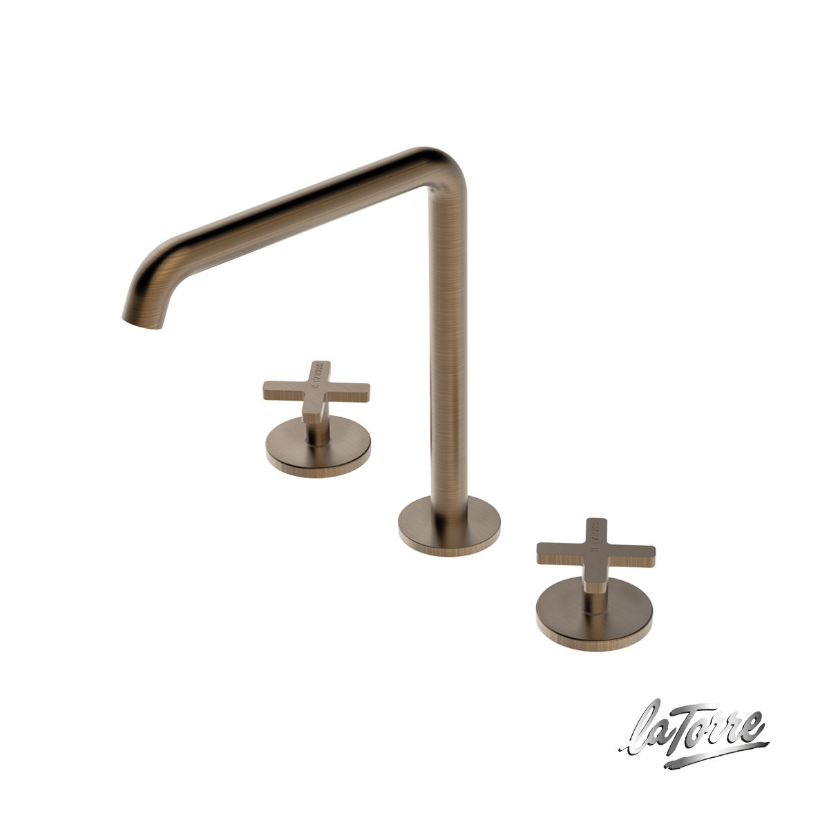 ΜΠΑΤ.ΝΙΠΤ.ΕΠΙΚΑΘ.3 ΟΠΩΝ+ΒΑΛΒ.CLIC-CLAC ELLE CROSS LA TORRE ANTIQUE BRASS