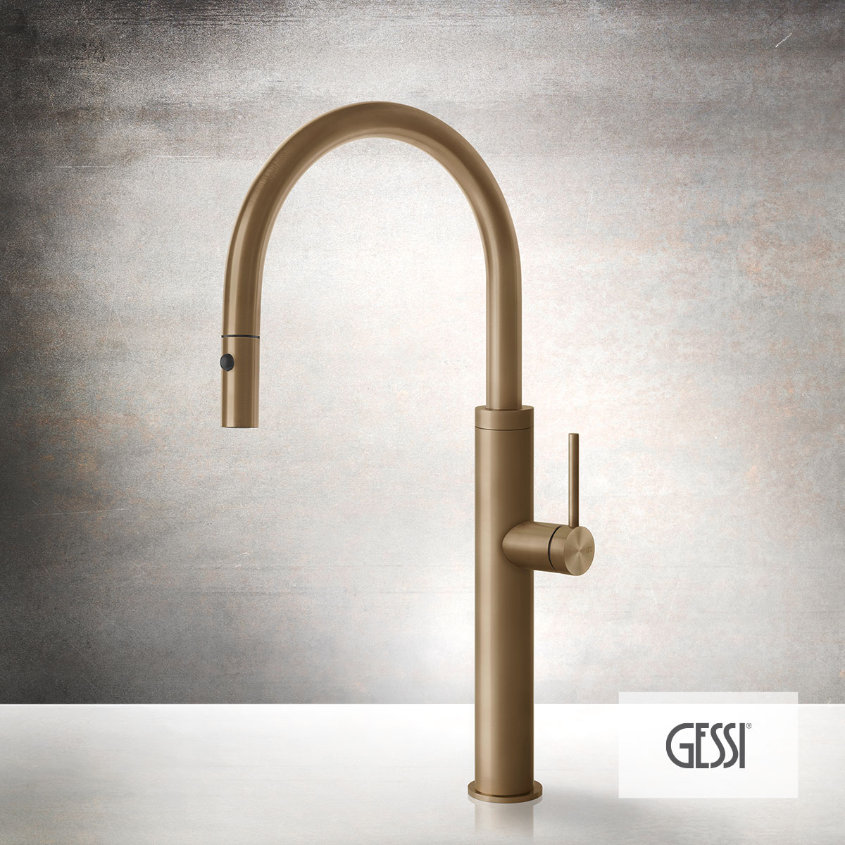 ΜΠΑΤ.ΝΕΡΟΧ.GESSI INOX316 WARM BRONZE BRUSHED PVD
