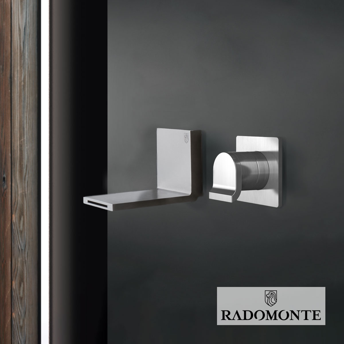 ΜΠΑΤ.ΝΙΠΤ.ΤΟΙΧΟΥ OKAMI RADOMONTE BRUS.INOX