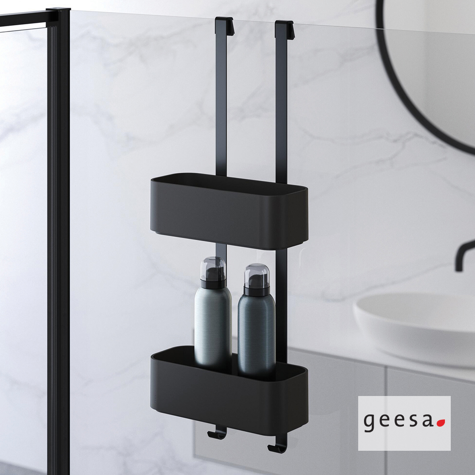 ΜΠΟΥΚΑΛΟΘΗΚΗ ΔΙΠΛΗ 25x11,5 - H65 εκ. FRAME GEESA BLACK MATT
