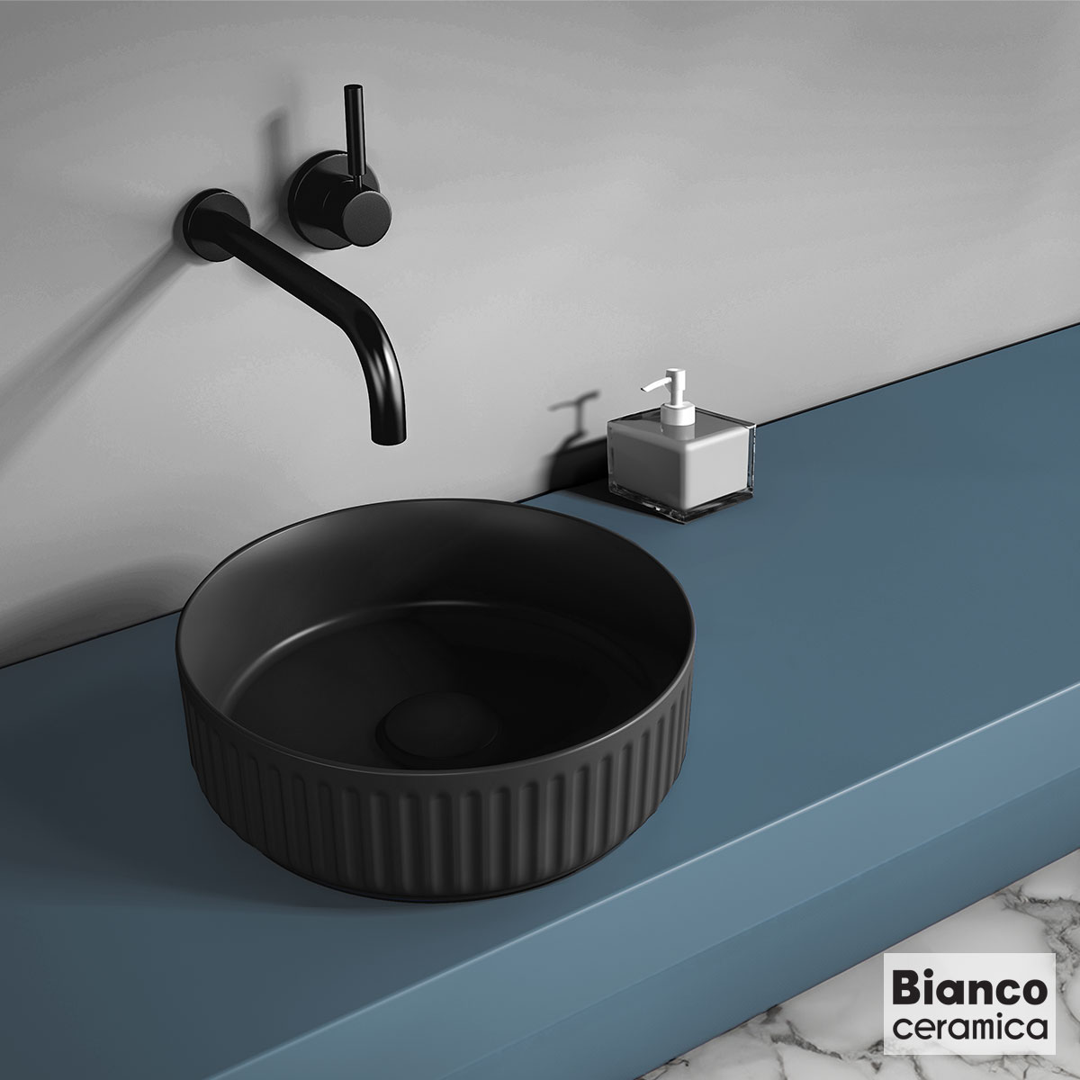 ΝΙΠΤΗΡΑΣ ETNA-S Φ36 BIANCO CERAMICA BLACK MATT