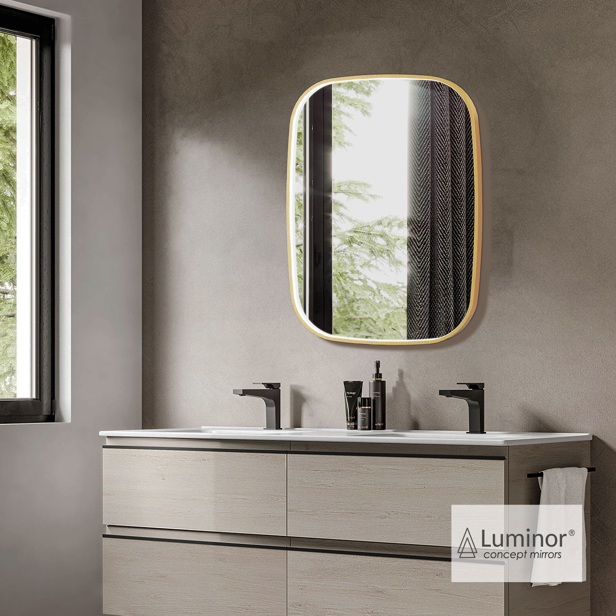 ΚΑΘΡΕΦΤΗΣ FIZ 60x80 LUMINOR GOLD BRUSHED
