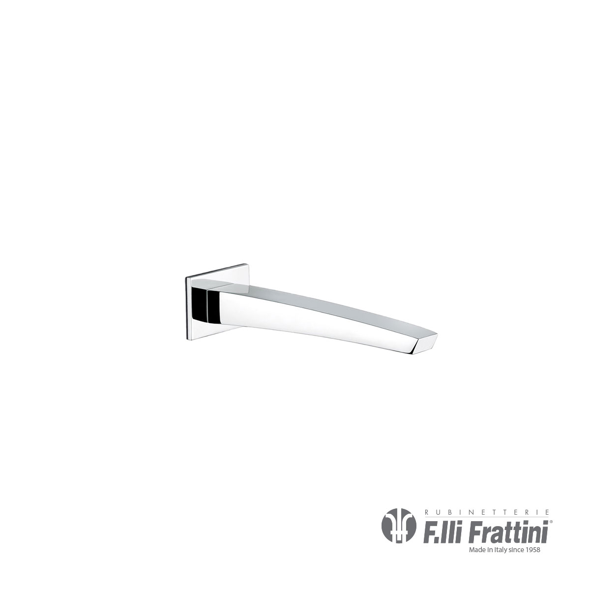 ΣΤΟΜΙΟ ΕΠΙΤΟΙΧΟ 18,4CM LUCE FRATTINI CHROME