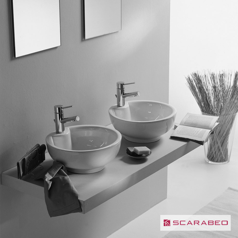 ΝΙΠΤΗΡΑΣ LUNA 40Φ (1 οπή) SCARABEO WHITE