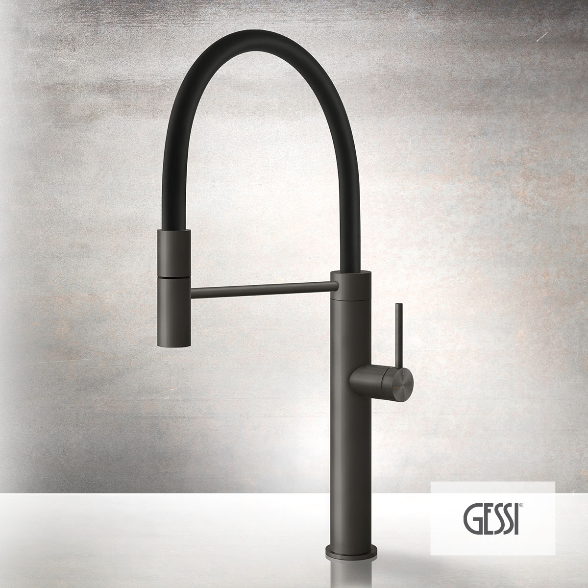 ΜΠΑΤ.ΝΕΡΟΧ.ΕΛΑΤΗΡΙΟΥ GESSI INOX316 BLACK METAL BRUSHED PVD