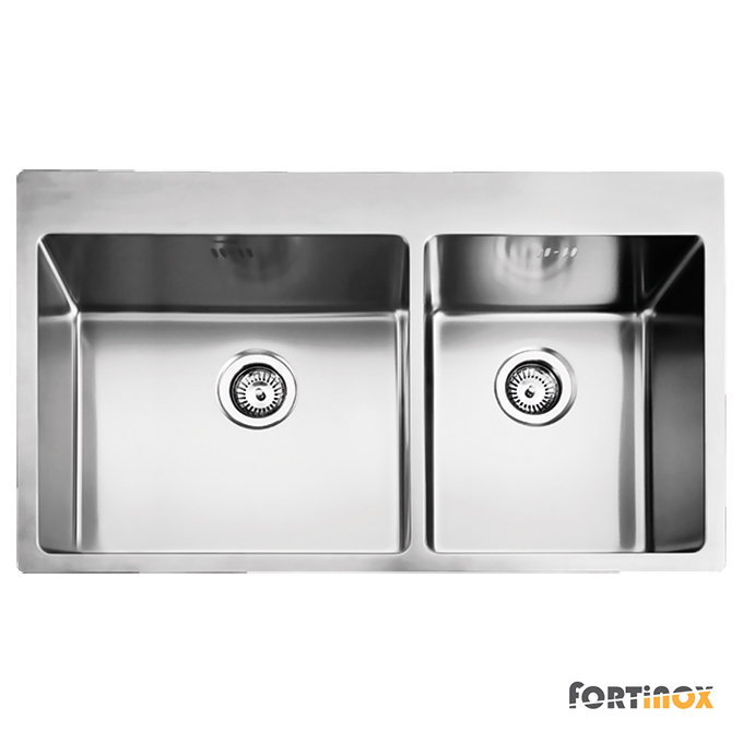 ΝΕΡΟΧΥΤΗΣ SQUADRO 86x50,5 FORTINOX INOX ΛΕΙΟ