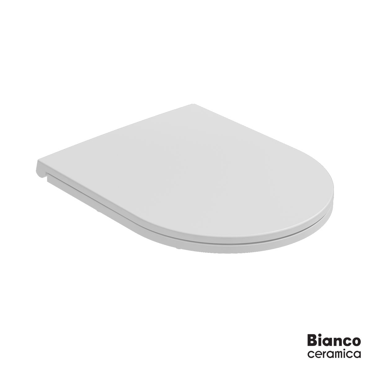 ΚΑΛ.ΛΕΚ.SLIM SOFT CLOSE BIANCO CERAMICA WHITE MATT/CHR