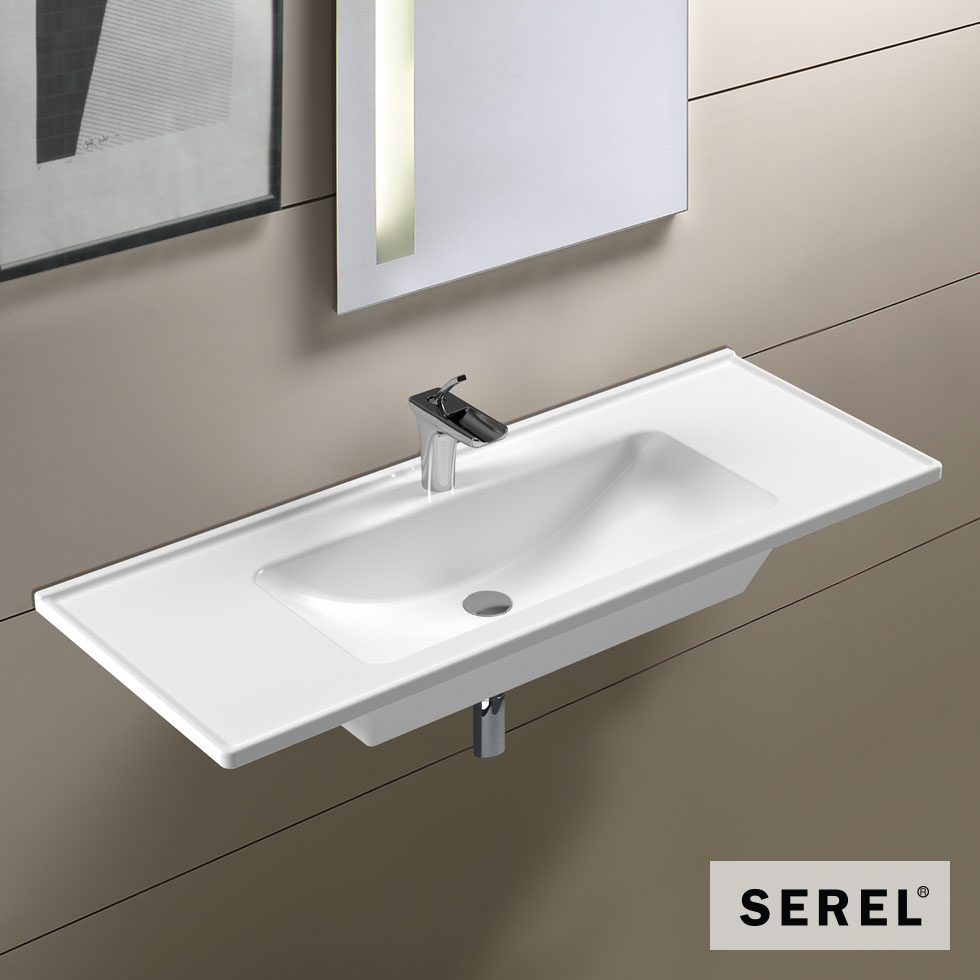 ΝΙΠΤΗΡΑΣ SLIM 100x46 (1 οπή) SEREL WHITE